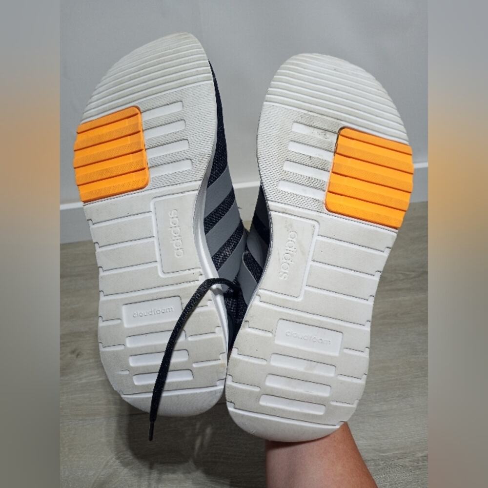 Boys Adidas Racer TR21 Athletic  shoes carbon gray black size Y7 - Picture 7 of 7